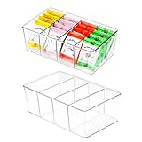 【Robustes Material】Aus hochwertigem, BPA-freiem PET mit 3-5-facher Stoßfestigkeit im Vergleich zu Standardbehältern hergestellt, sind sie robust und für den langfristigen Gebrauch konzipiert. Nicht spülmaschinenfest.