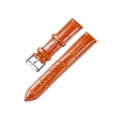 Bracelet de montre en cuir de bambou avec boucle en acier inoxydable chic
