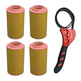 Caterpillar 256-7902 Engine Air Filter w/IHD Strap Wrench Bundle (4)