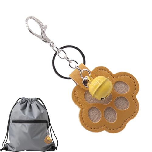 Llavero de recogedor de pelo de perro | Llavero de almacenamiento de felpa de animales en forma de pata de gato | Encanto lindo para bolsa de estudiantes jóvenes amantes de los animales mujeres