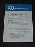orwo film 35mm  ORWO Information ORWOCHROM - Film UT 20