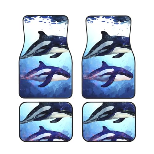 Alfombrillas universales de coche decorativas de orca para camión y SUV 6