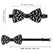 RIMENCH Adults & Children Bow Tie Fashion Pattern Bow Ties Wedding Roses Flowers Black Paris Eiffel Tower Novel Bow Ties Handmade Necktie for Wedding Gift Idea For Men And Boys