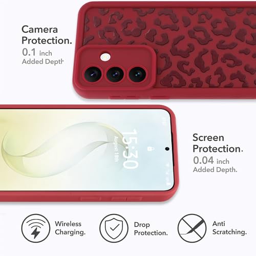 Image of Compatible with Samsung Galaxy S26 Plus Case, Wine Red