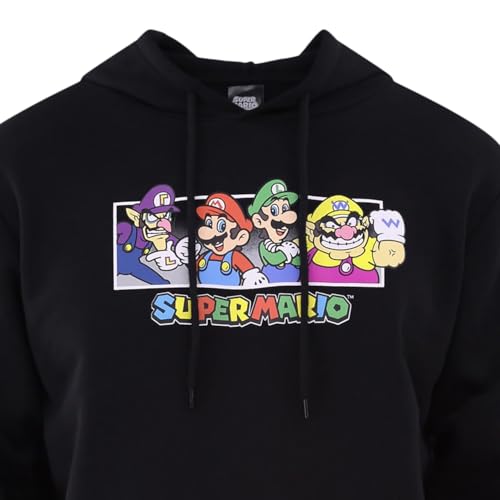 Super Mario Sweatshirt Men's Brothers and Friends Logo Design Adult Hoodie3