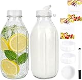 Design Ergonomico:La bottiglia vetro 1 litro presenta una forma rettangolare per una presa comoda. Come bottiglia acqua, si inserisce facilmente nella porta del frigorifero ed è adatta all’uso quotidiano
