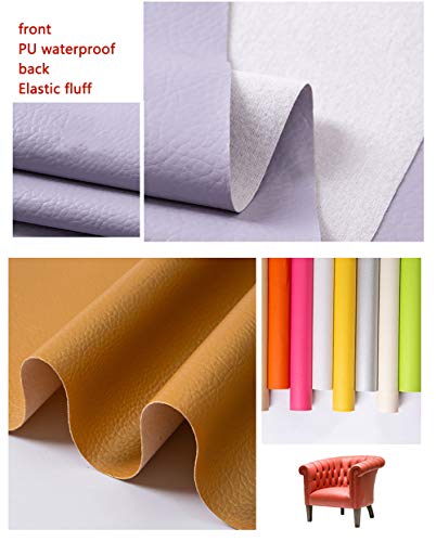 Tissu matériel vinyle orange de 140 cm pour patchwork et déco maison - 4