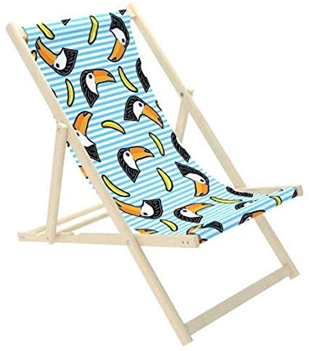 Amazon.de: Klappbar Gartenliege, Holz Freizeitliege rutschfest