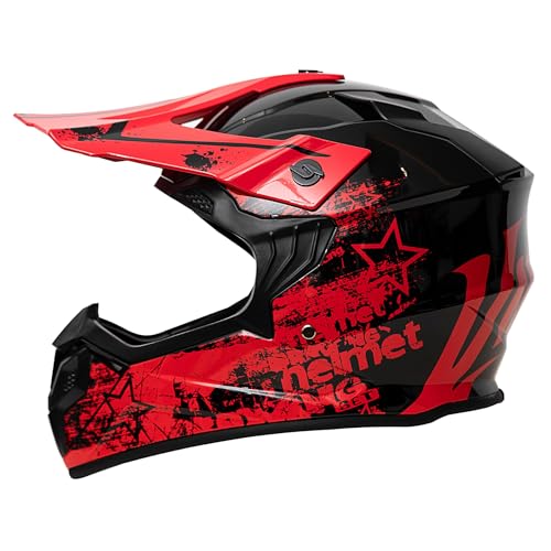 Motocross Helm Damen Herren, ECE 22.06 Zertifizierung Motorradhelm, Cycling...