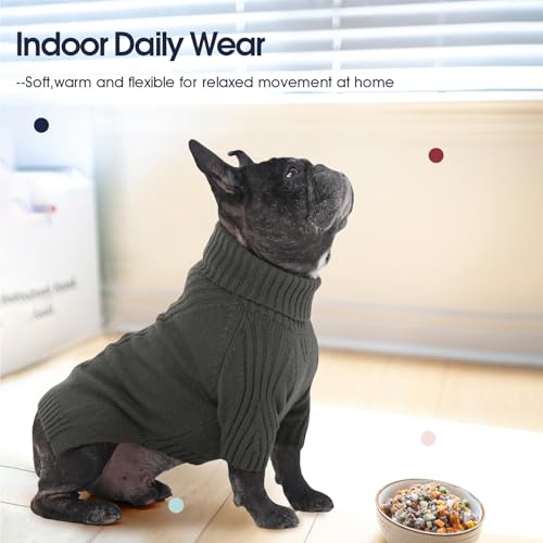 Image of Great Dane Sweater,5XL Extra Large Sweater for Giant Breed Dogs in Winter | Turtleneck Cold Weather Outfit, For Senior & Short-haired Giant Dog Clothes, Elastic Pullover for Saint Bernard,Mastiff