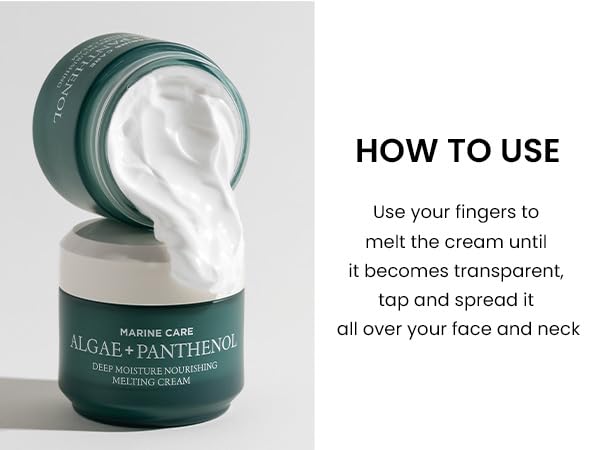 HEIMISH Marine Care Deep Moisture Nourishing Melting Cream - Deep Hydrating, Nourishing Moisturizer, Intensive Anti-Aging, Firming, Anti Wrinkle Face Cream with Panthenol, Peptides, 1.86fl. oz/55ml - Image 7