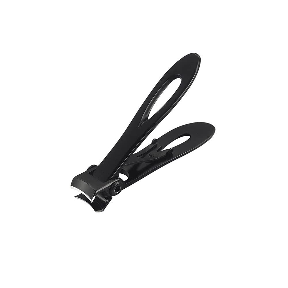 XIANGFAZJD Nagelschere Edelstahl-Nagelschneider, professionelle Nagelschneider, TOENAIL FINGERNAIL-Maniküre-Trimmer-Zehennagel-Clippers für Dicke Nägel (Color : Black, Size : Large)
