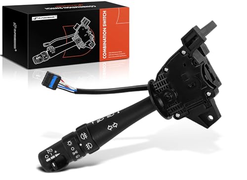 A-Premium Turn Signal Switch, Windshield Wiper, Headlight Dimmer (Auto), Cruise Control Multifunction Switch Lever Compatible with Cadillac CTS 2005-2007, SRX 2004-2006