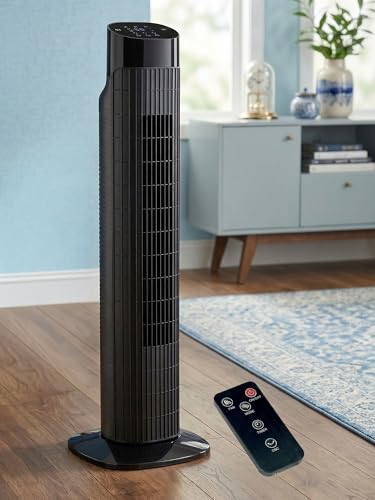 Uthfy 31 Inch Tower Fan for Bedroom, 120° Oscillating Quiet...