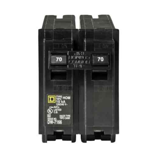 Your One Source HOM270CP 70a 2p Plug-On Circuit Breaker