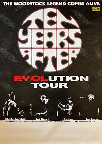 Affiche Ten Years After 80X120 cm deco murale pour melomane