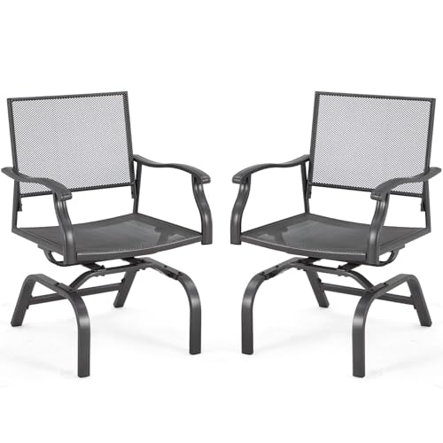 Danrelax 16202GY-PRO 35 Inch Outdoor Patio Dining Chairs Set Of 2 thumb #8