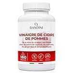 Bandini® Complexe Vinaigre De Cidre 1860mg Avec Mère - 180 Gélules Vegan - Enrichi en Probiotique Flore Intestinale, Gingembre, Piment de Cayenne, Curcuma - Apple Cider Vinegar Complex Diet - 2 mois
