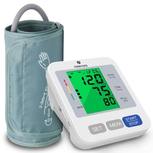 FDA-Cleared Blood Pressure Monitor Upper Arm Wide Cuff Large Display