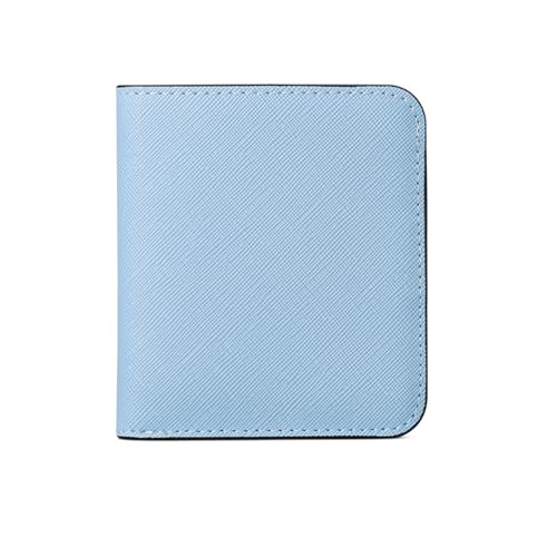 Womens Small Wallet Leather Rfid Block Bifold Slim Wallet Coin Purse Multi Card Holder Organizer With Zipper (A1-Blue, One Size)2
