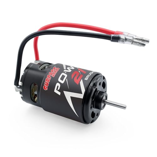 SurpassHobby Motor 550 Brushed Motor for 1/10 Scale RC Truck Traxxas Redcat ARRMA AXIAL HSP HPI Wltoys Kyosho HELION (21T)