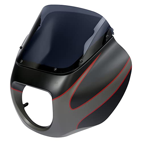 Image of Green-L Front Headlight Quarter Fairing Windshield Fit for Harley 18-25 | Front headlight quarter fairing windshield body, fit for Harley Softail Low Rider FXLR /S and Street Bob FXBB /S 2018-2025