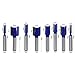 8 Pcs Woodworking Slotting Milling Cutter Double Edged Straight Knife Extended Industrial Grade High Precision for Wood Countertops Cabinets Window Frames 8mm Straight Shank