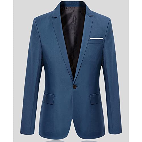 Jaquetas De Terno Masculino Slim Fit Blazer Blazer Business Casual One Button Blazers De Manga