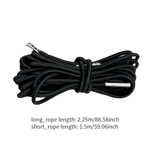 Image of 4X 0 Gravity Chair Cords Premium Elastic Cord Laces for Lawn Patio Chairs Black