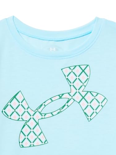 Image of Under Armour Girl's 2-piece Short Sleeve Tee and Shorts Set, Lightweight and Comfortable