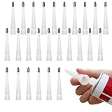 100 puntas de cartucho con tapas de goma – Boquillas de repuesto para cartuchos de silicona, reutilizables y precisas para un sellado limpio (50)