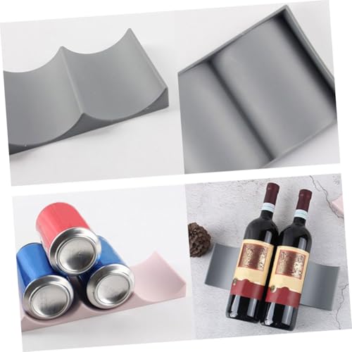 Soporte para botellas de vino de plástico para encimera miniatura 3
