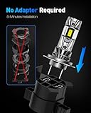 NOVSIGHT H7 LED Headlight Bulb - 27000LM 1:1 Size H7 Headlight Bulb, 600% 6500K Cool White Super Bright Conversion Kit, Plug and Play,IP68 Waterproof,Pack of 2 - Image 8