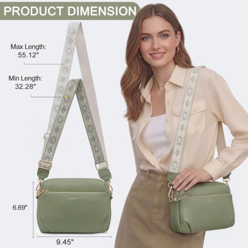 Image of Crossbody Bag for Women Vegan Leather Handbag Purse Anti Theft RFID
