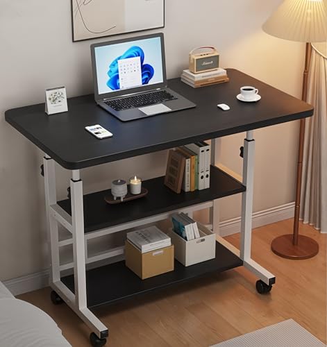 TChe[u ~ [ ߉\(60-90cm) 3i[@\ xbhTChfXNgݗĊȒP ȃXy[XfXN p\RfXN  Ƒ LX^[t ݑΖEQ/rO/ItBXΉ w (ubN, 80*40cm)