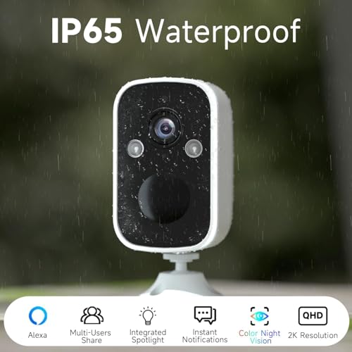 Rraycom Security Cameras Wireless Outdoor 3Pack,2K Battery Powered Spotlight Siren Alarm Wifi Cameras For Home Security thumb #5