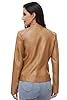 Fahsyee Women's Faux Leather Jackets, Zip Up Motor... #3