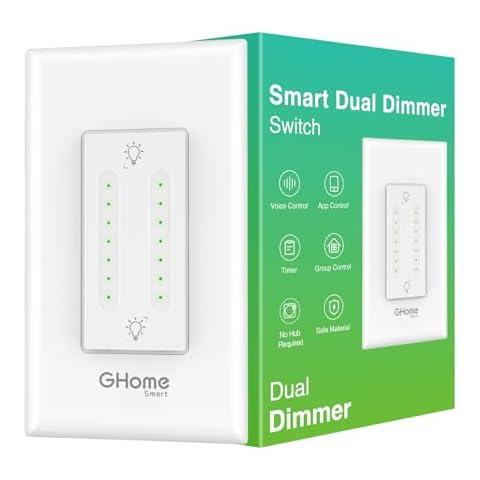 GHome Smart Dual Dimmer Switch Cover