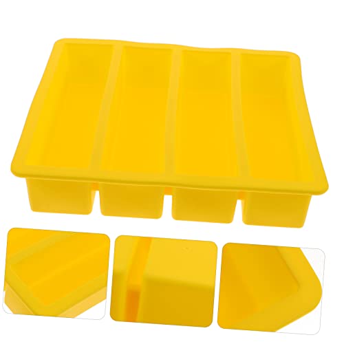 Molde para cubitos de hielo de silicona amarillo miniatura 6