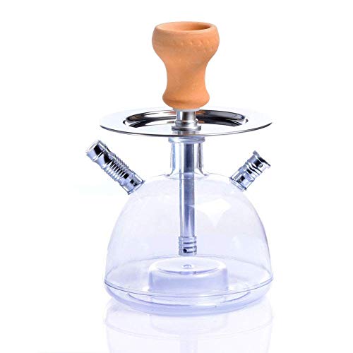 BGSFF Shisha, Premium 2/1 Schlauch Shisha Komplettset, Acryl Kessel Shisha mit Fernbedienung, B. – Bild 3