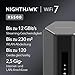 NETGEAR Nighthawk Tri-Band-WiFi 7-Router (RS500) – Sicherheitsfunktionen, BE12000 WLAN-Geschwindigkeit (bis zu 12 Gbit/s) – deckt bis zu 230 m2 ab, 120 Geräte – 2,5 GB Internet-Port