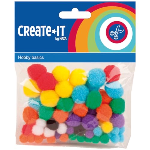 Haza Original Create Itbastelset - Pompons 78 Stück