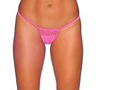 BodyZone Women's Honeycomb Thong, Neon Pink, One Size