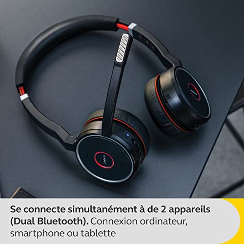 Jabra Evolve 75 SE – Micro-casque stéréo Bluetooth sans fil – Micro à réduction de bruit et réduction de bruit active… - Les Beatles, Paul McCartney, John Lennon, RIngo Starr, George Harrison Jabra Evolve 75 SE - Micro-casque stéréo Bluetooth sans fil - Micro à réduction de bruit et réduction de bruit active… – Image 4