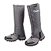 Azarxis Ghette Impermeabili Trekking Ghette da Neve Uomo Donna Bambino Ghette Trail Running Ghette Neve Alpinismo Corsa Caccia Pesca (Grigio Scuro, M)