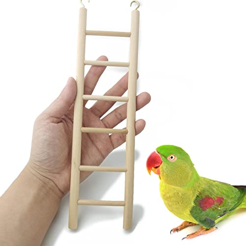 Gxxmei 4Pcs Bird Toys Wooden Ladder thumb #2