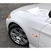 Xinctai 2PCS عدسة دخان ديناميكية متسلسلة LED ضوء علامة جانبية مصباح إشارة الانعطاف لسيارات BMW E60 E61 E90 E91 E92 E93 E81 E82 E88 E46 E83 E84 1/3/5/X3/X1 Series (ضوء علامة جانبية LED غير متسلسل)
