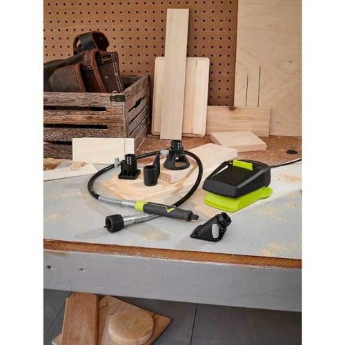 Outil rotatif RYOBI avec câble flexible pour graver avec précision