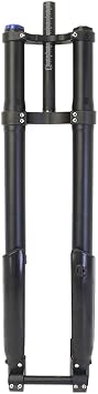 Mountain Bike Suspension Fork 26/27.5/29Inch MTB Air Fork Travel 220mm Double Shoulder Inverted Fork Rebound Adjust Manual Lockout Thru Axle 20 * 110mm