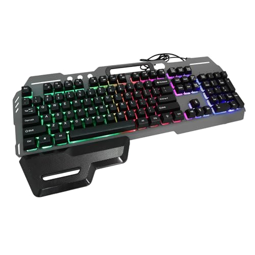 Clavier gamer 104 touches avec repose-paume pour aménager un bureau de télétravail